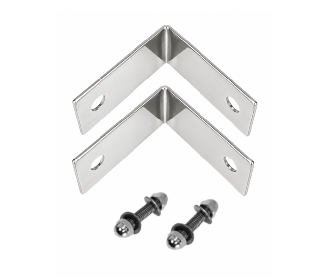 CONJUNTO PARA CANTO EM INOX 304 POLIDO