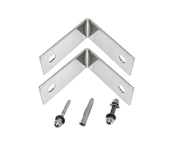 CONJUNTO PARA PAREDE EM INOX 304 POLIDO